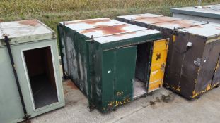 c.12ft x 8ft jack leg steel container.
