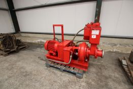 + VAT Large three phase electric motor. Coupled to Sykes high-capacity pump.