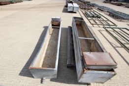 + VAT 2x 8ft galvanised water troughs.