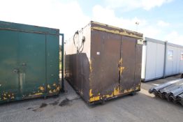 c.16ft x 8ft steel container.