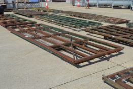 2x 14ft 9in heavy duty cattle yard gates.