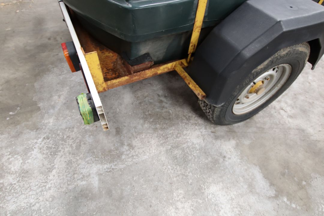 + VAT Coopers un-bunded fast tow diesel bowser. With 12v pump and recoil delivery hose. - Image 12 of 16