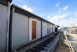 c. c.48ft x 12ft jack leg Portakabin. With three rooms. Previously part of a larger office complex
