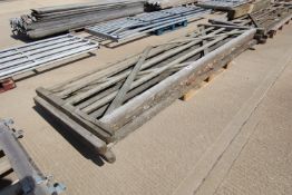 3x 11ft 10in wooden field gates.