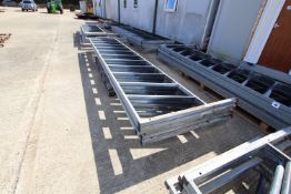+ VAT 6x 15ft galvanised cattle feed fence.