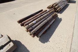 Quantity of 4in c.6ft used fence posts.