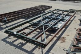 2x 14ft 9in heavy duty cattle yard gates.