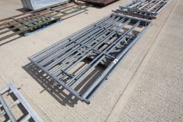 + VAT 3x 8ft galvanised gates.