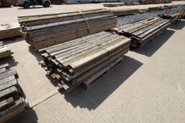 Quantity of 3.5inx1.5in c.6ft used fencing rails.