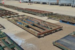 2x 11ft 11.5in heavy duty cattle yard gates.
