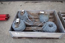 4x part rolls of barbed wire.