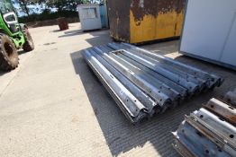 Quantity of c.11ft 6in Armco crash barrier.