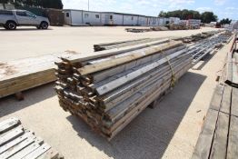 Quantity of 4inx1.5in c.11ft 5in used fencing rails.