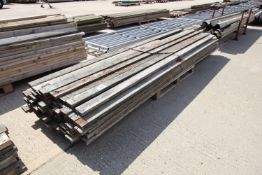 Quantity of 3.5inx1.5in c.11ft 10in etc used fencing rails.