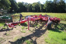 + VAT Vaderstad 4.2m trailed hydraulic folding Cultus CS420. 2011. Comprising sprung legs,