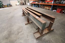 4x very heavy duty RSJ welding stands.
