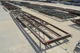 21ft 3in and 21ft 1in heavy duty cattle yard gates.