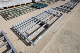 + VAT 2x 10ft IAE galvanised gates. As new.
