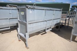 + VAT IAE 1T Large Capacity Barley Beef Feeder. 2019/2020. With pallet tine slots and adjustable