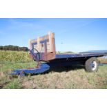+ VAT 3T single axle flatbed tipping trailer. With steel floor.