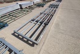 + VAT 2x 15ft galvanised cattle yard gates. As new.