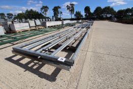 + VAT 2x 12ft IAE galvanised cattle yard gates.
