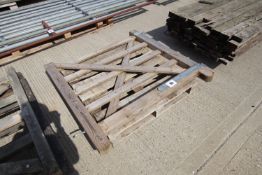 4ft wooden pedestrian gate.