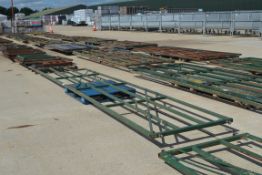 21ft heavy duty cattle yard gate. With cut-out.