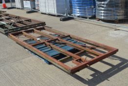 9ft and 8ft 10in heavy duty cattle yard gates.