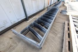 + VAT 6x 15ft galvanised cattle feed fence.