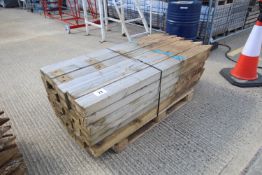 36x 5inx3in c.5ft 8in used square fence posts.
