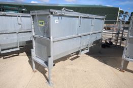 + VAT IAE 1T Large Capacity Barley Beef Feeder. 2019/2020. With pallet tine slots and adjustable