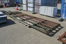 15ft 1in and 15ft 7in heavy duty cattle yard gates.