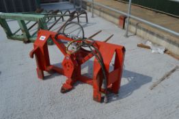 + VAT SGM Balemaster round bale unroller. Merlo brackets.