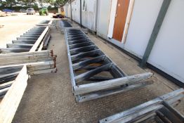 + VAT 6x 15ft galvanised cattle feed fence.