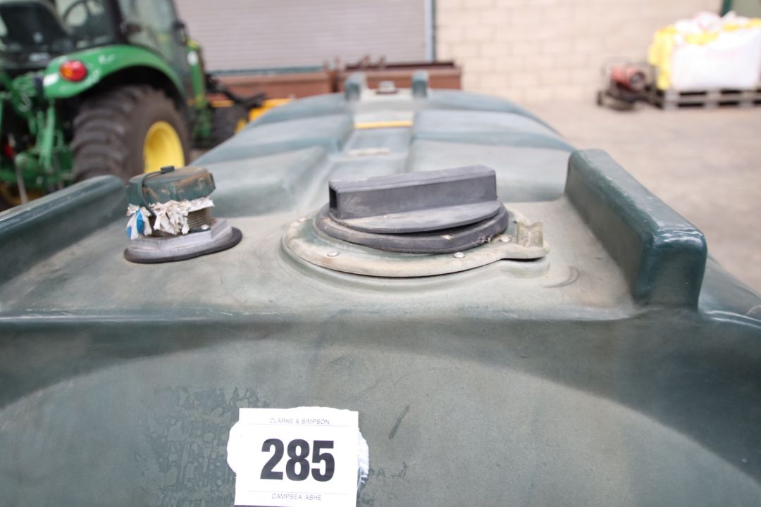 + VAT Coopers un-bunded fast tow diesel bowser. With 12v pump and recoil delivery hose. - Image 16 of 16