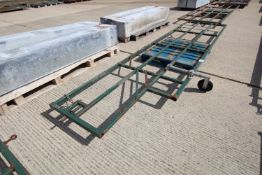 16ft heavy duty cattle yard gate. With cutout and jockey wheel.
