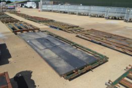 12ft 10in heavy duty cattle yard gate and 12ft 4in ¾ sheeted heavy duty cattle yard gate.