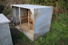 + VAT Large galvanised water tank.