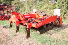 + VAT Quivogne Pluton 300 3m mounted primary cultivator. Comprising five low disturbance subsoiler