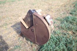 + VAT Ferguson Cordwood saw bench. Model A-LE-A20. With belt and pulley. Badged.