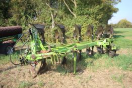 + VAT Dowdeswell DP120S Delta Furra 5+1F reversible plough. 1997. With DD bodies and hydraulic front