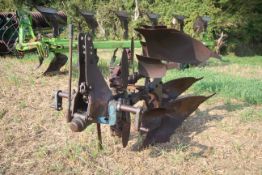 + VAT Ransomes TS81 2F reversible plough. With discs and skimmers. Owned from new.