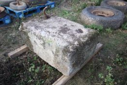 + VAT Former concrete counterweight.