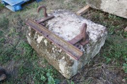 + VAT Concrete loader counterweight.