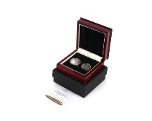 The London Mint Office, The King George II silver shilling and sixpence pair of 1758