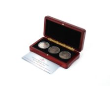 The London Mint Office, original Queen Victoria silver crown set