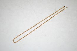 A 9ct gold rope twist necklace, 4.3gms total weight