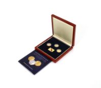 2008 undated 20pence coin set, boxed by The London Mint Office No.248/400 in fitted wooden box