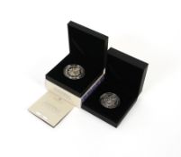A 95th Birthday of Her Majesty The Queen £5 silver proof coin and another 2015 silver proof £5 coin